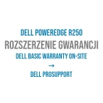 Rozszerzenie gwarancji DELL PowerEdge R250: 3Y Basic do 3Y ProSupport